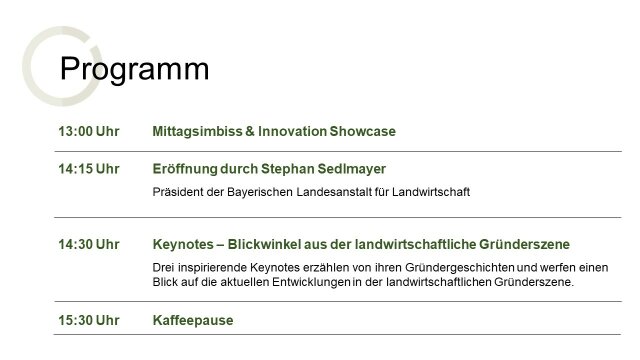 Programm Feld der Ideen Teil 1